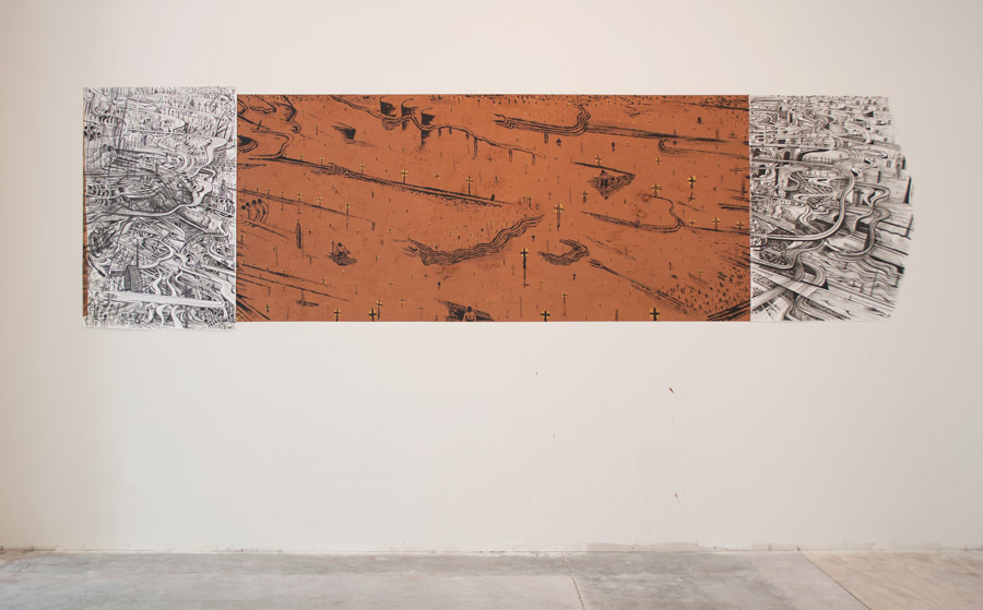 Four Atlantans, Alejandro Aguilera, Brian Dettmer, Craig Drennen, and Jiha Moon, exhibition view, 2013.