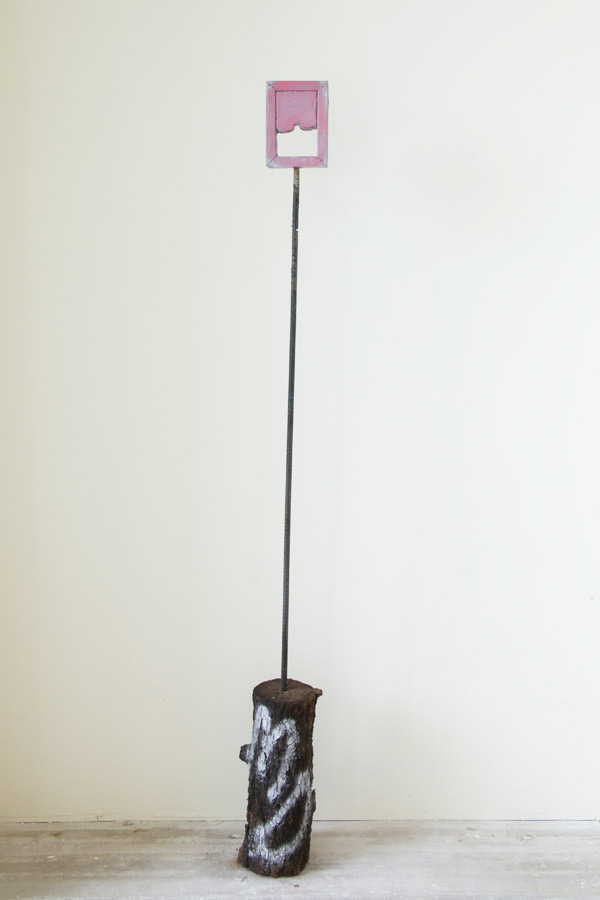 Jane Fox Hipple, Totem M.D.-R.S., 2014, Mixed media, 67.75 x 5 x 5 inches